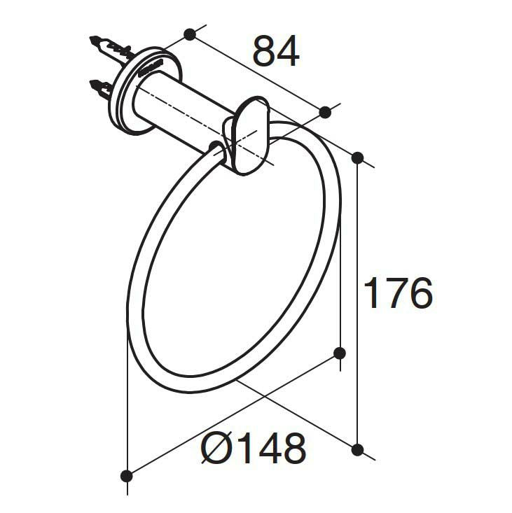 Kumin（クミン）<br>タオルリング<br>K-97898T-BL