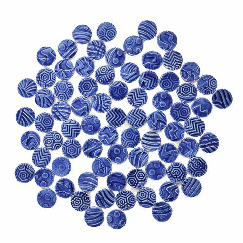 丸タイル<br>10個セット<br>SC-023-blue