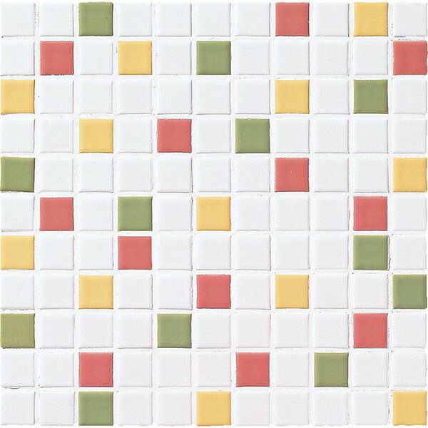 アートモザイク施釉25角