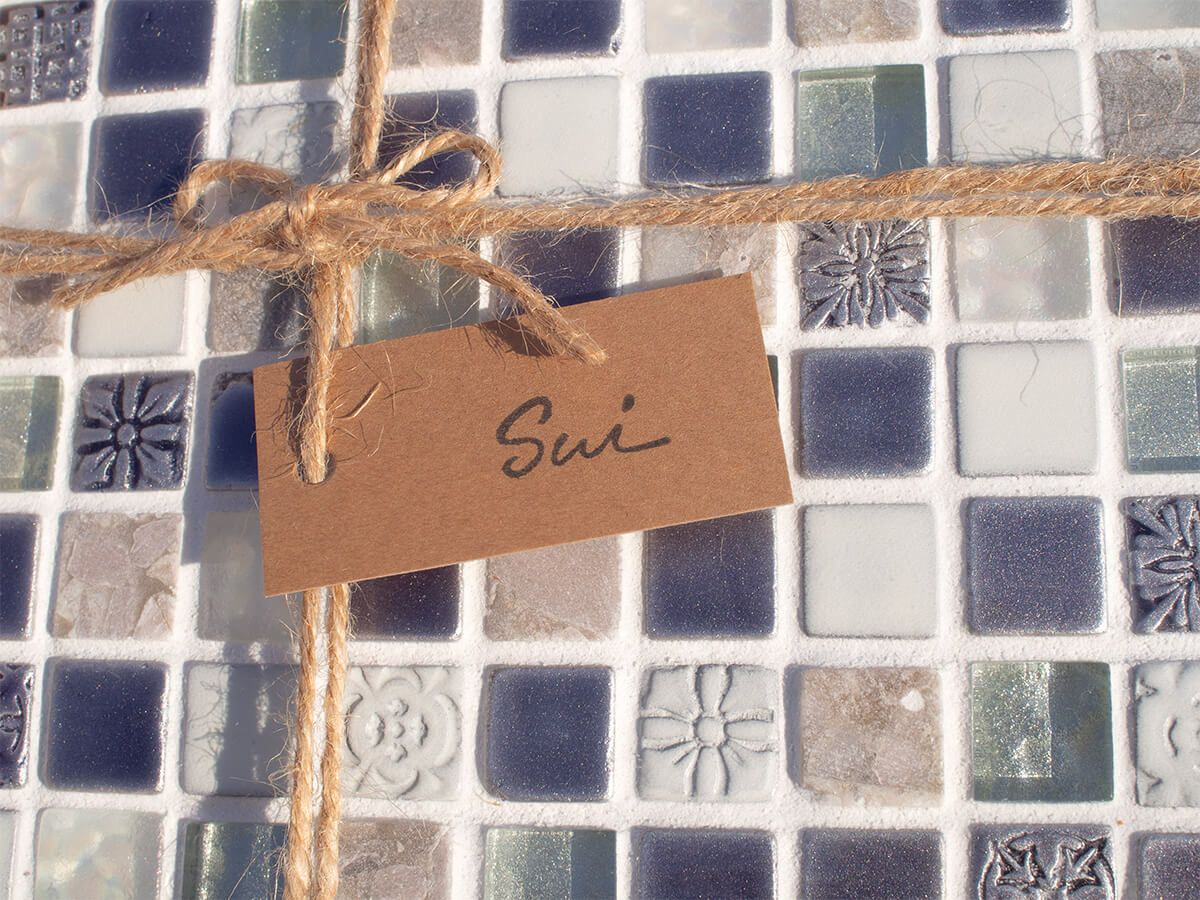 パヴェモザイク マルチトレイ（パープル）  SUI-048