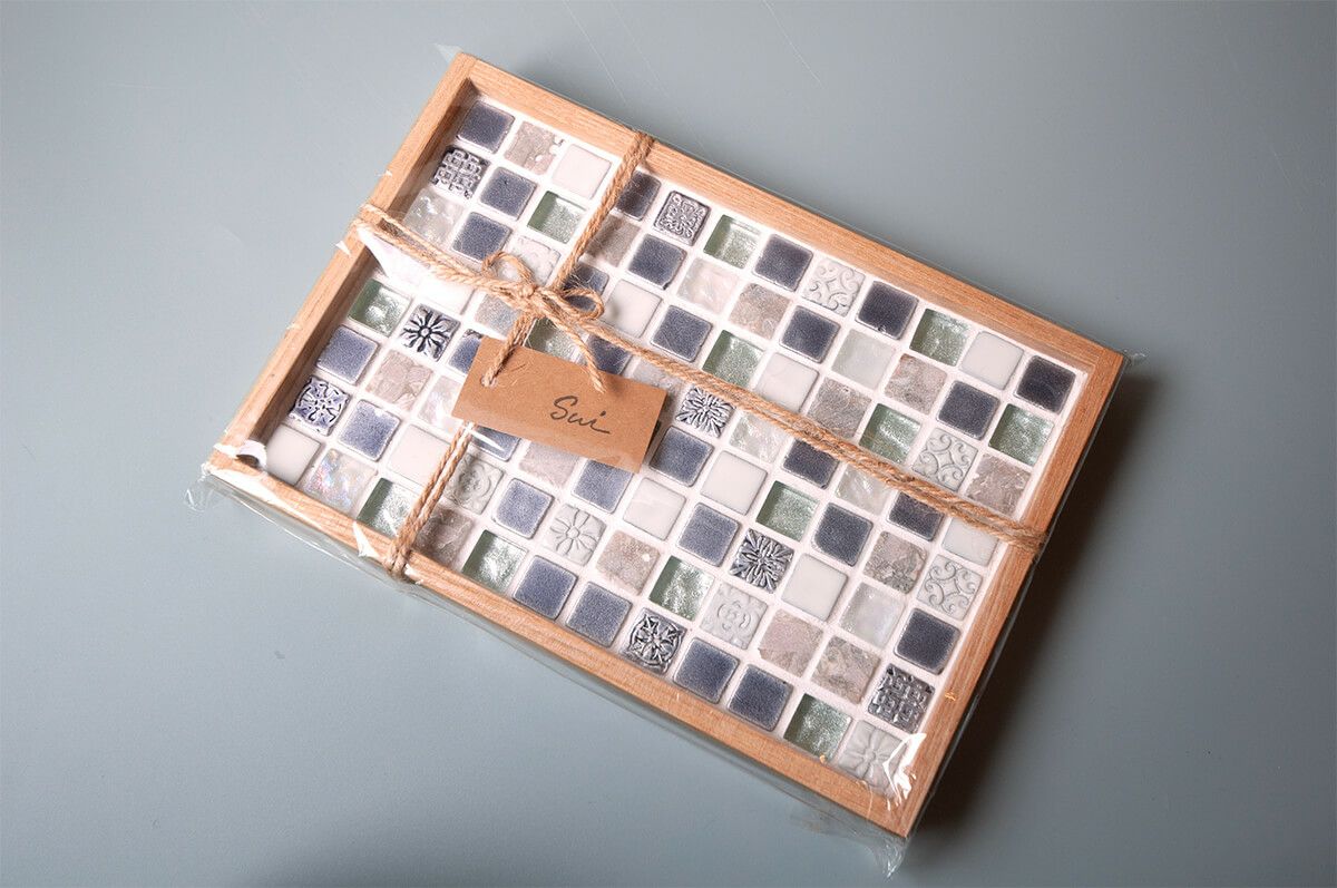 パヴェモザイク マルチトレイ（パープル）  SUI-048