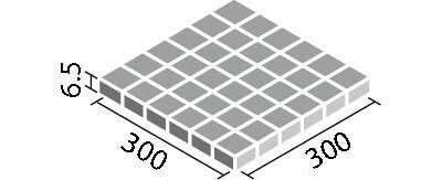 サーモタイル ミルキーDX II<br>浴室床タイプ 50mm角紙張り<br>MLKT-50P1/12N