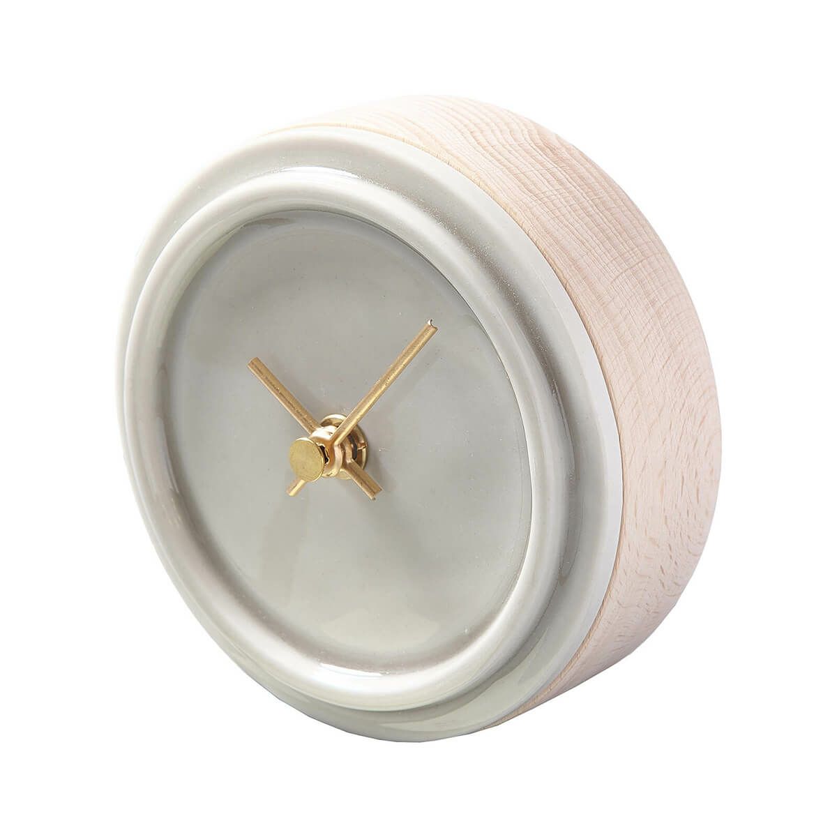2WAY TILE WOOD CLOCK  P-11 ペールグレー WOOD_CLOCK