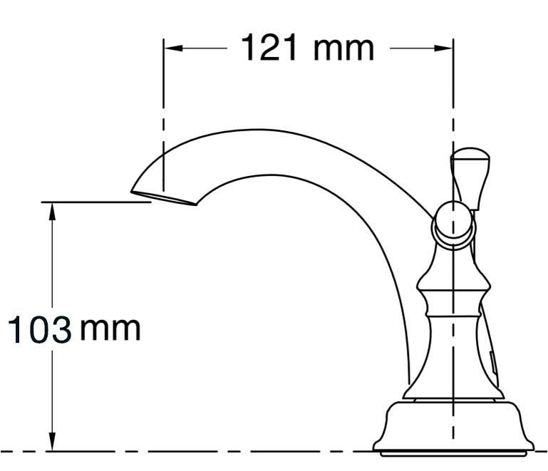 Devonshire（デボンシャー）<br>洗面用水栓<br>K-393-N4-CP