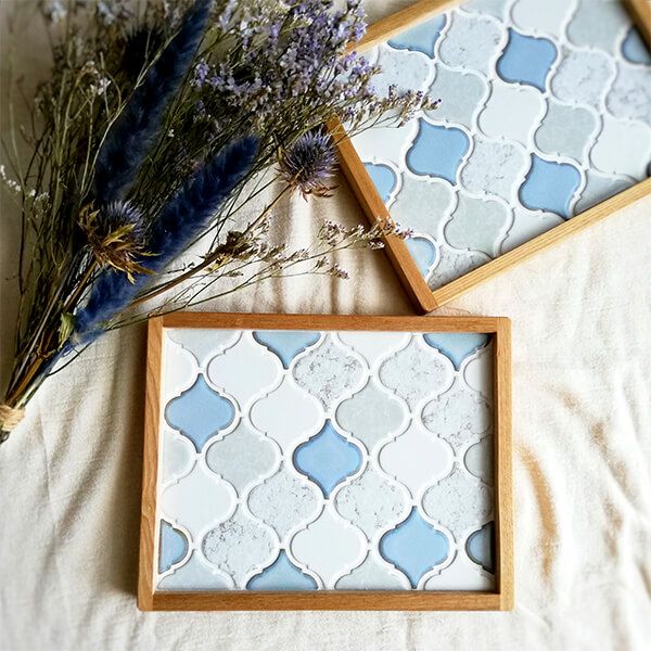 コラベルタイルトレイ【pale blue-A】<br>SUI-043