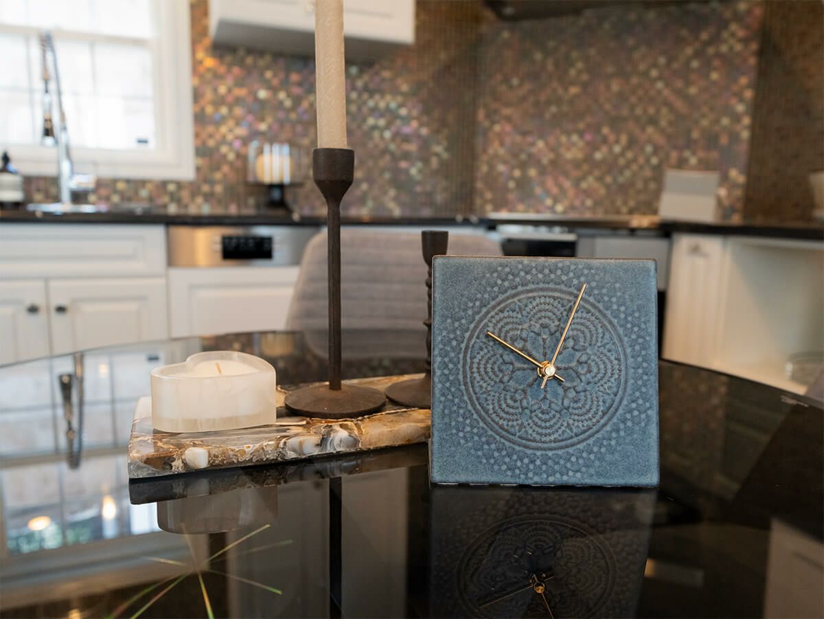 LACE TILE CLOCK  FOG-4RE ブラック