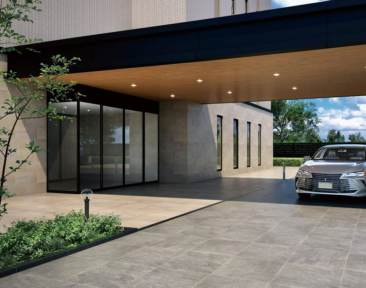 グラン舗石-エクステリアコレクション（Gクラレット）