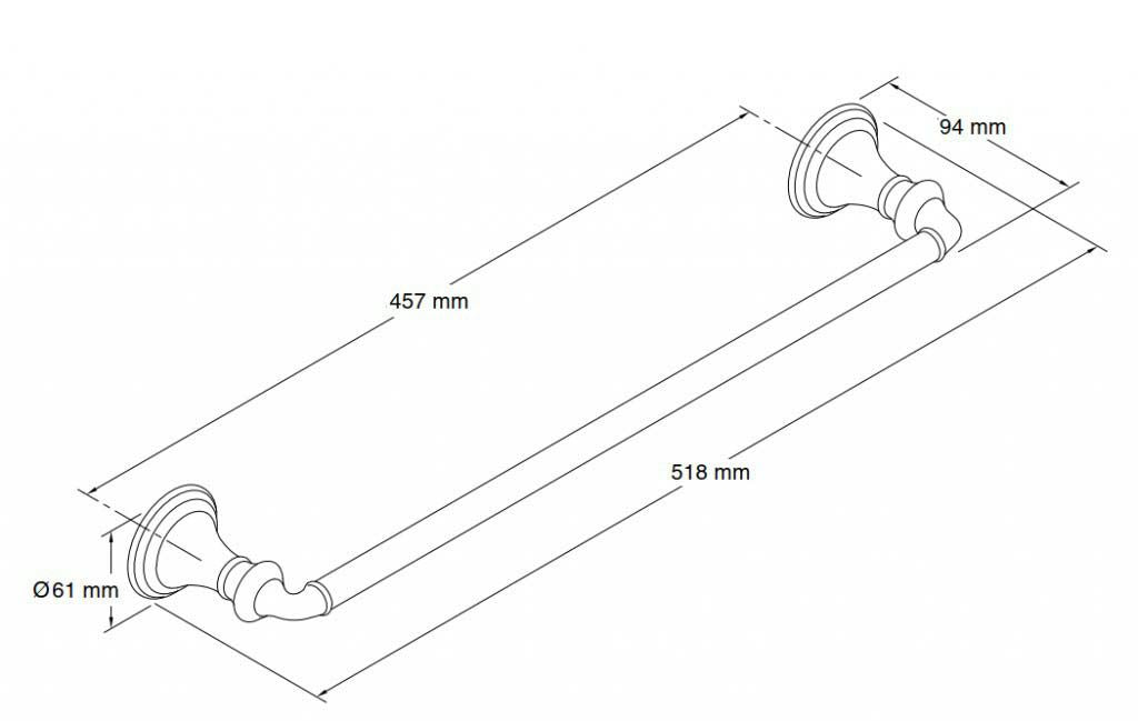 Devonshire（デボンシャー）<br>タオルバー<br>K-10550-CP