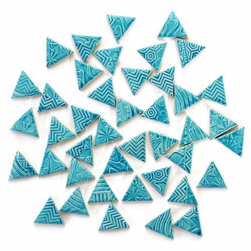 三角形タイル<br>10個セット<br>SC-020- turquoise