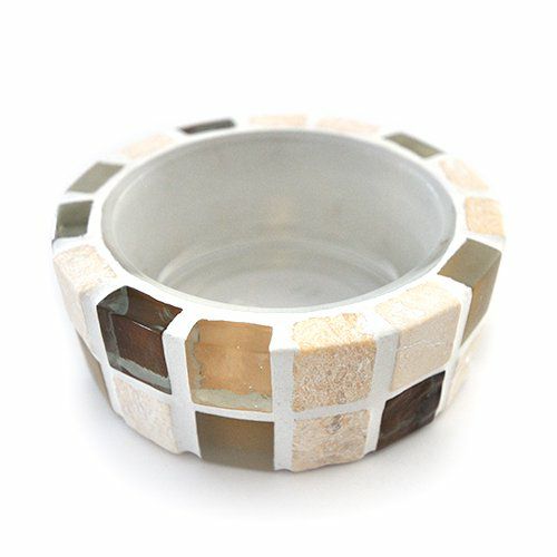 ［30%OFF］ハニーベージュ・キャンドルホルダー<br>TILECRAFT-010