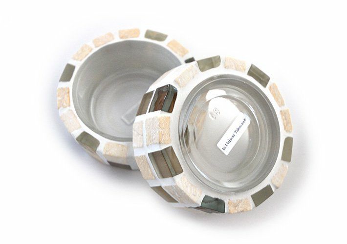 ［30%OFF］ハニーベージュ・キャンドルホルダー<br>TILECRAFT-010