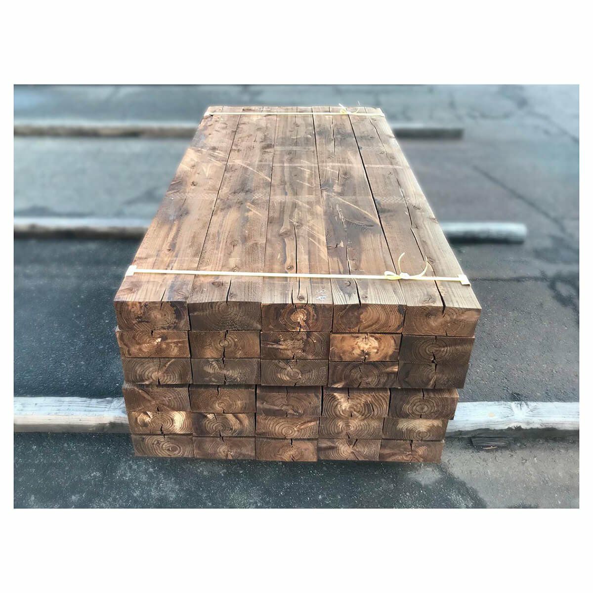 エステックウッド<br>ガーデン枕木（国産スギ）<br>160622075