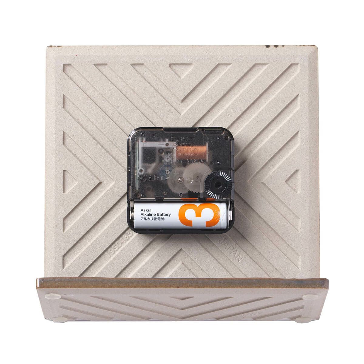 LACE TILE CLOCK  FOG-1RE ホワイト