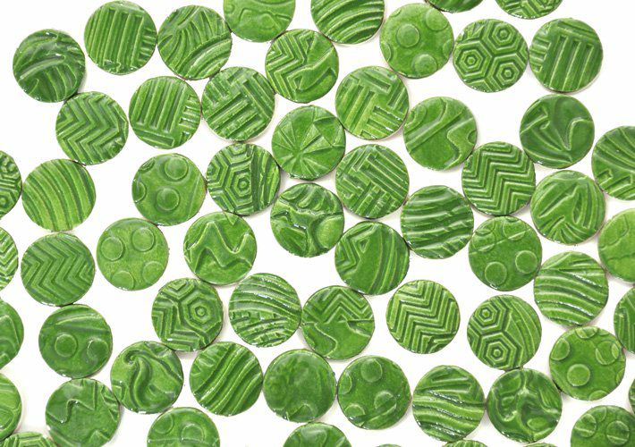 丸タイル<br>10個セット<br>SC-023-matcha