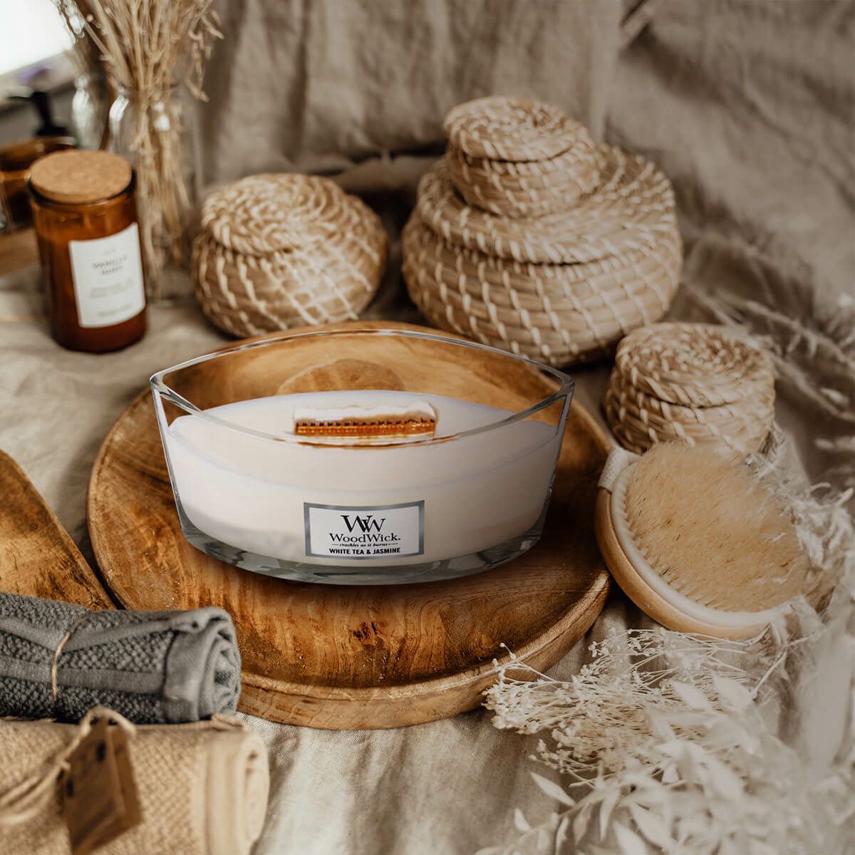 Wood Wick ハースウィック アロマキャンドル（ウォームウール）