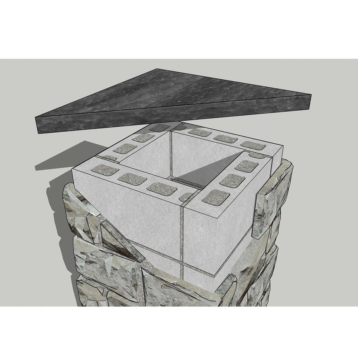 ストーントップキャップ（500角柱用） – ボウクス・タイルマーケット