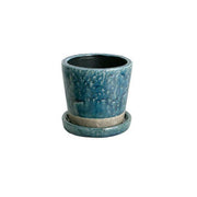 カラー グレーズド ポット  CH15-G527MBL