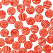 丸タイル<br>10個セット<br>SC-023-red