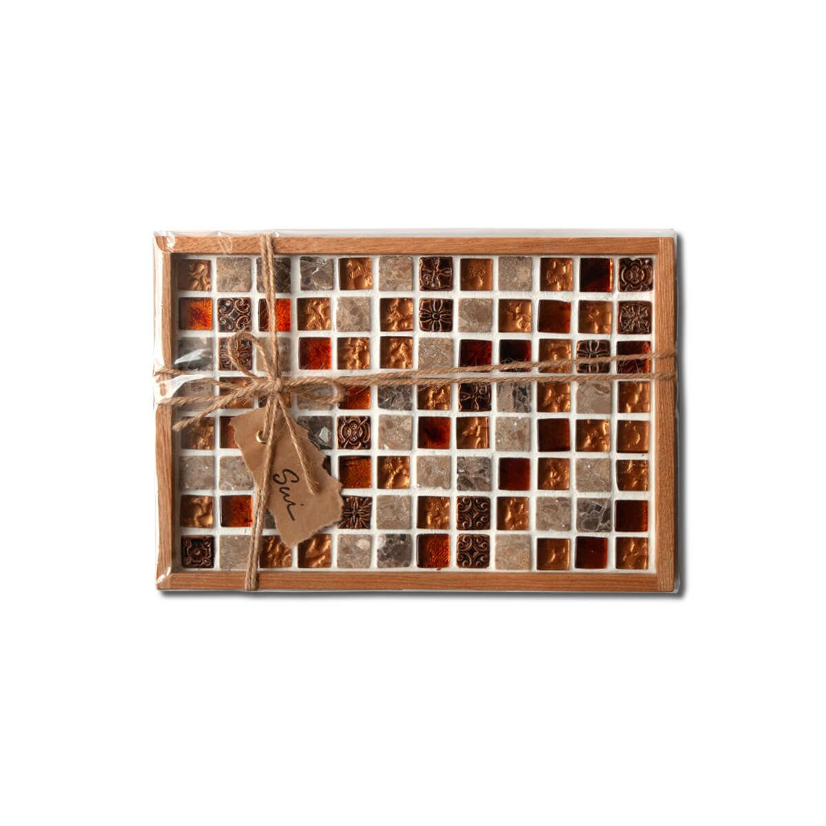 パヴェモザイク マルチトレイ（ブラウン）  SUI-049