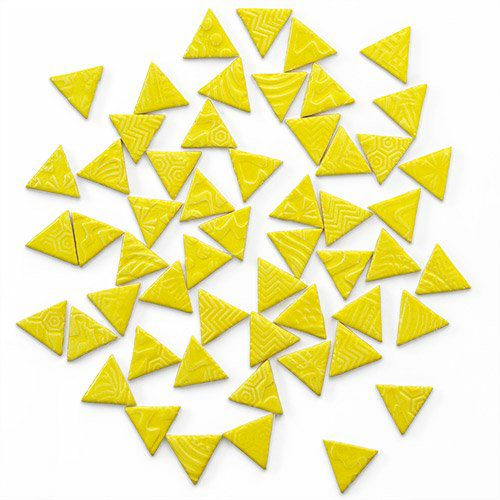 三角形タイル<br>10個セット<br>SC-020-yellow