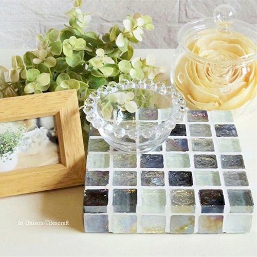 キャンディーグラス・ミニトレイ<br>TILECRAFT-021-silver