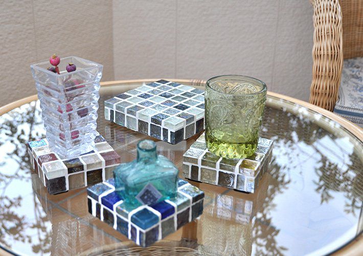 キャンディーグラス・ミニトレイ<br>TILECRAFT-021-silver