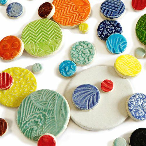 ランダムサイズ・丸タイル<br>SC-026