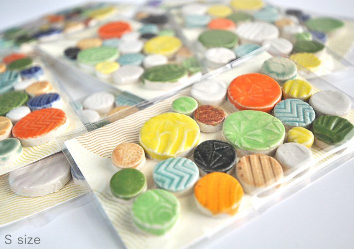 ランダムサイズ・丸タイル<br>SC-026