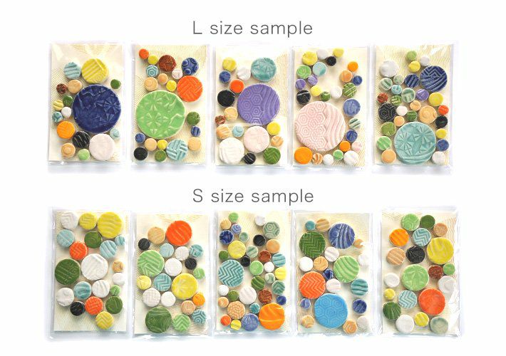 ランダムサイズ・丸タイル<br>SC-026