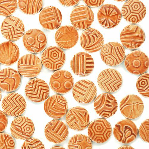 丸タイル<br>10個セット<br>SC-023-brown