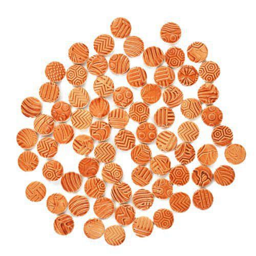 丸タイル<br>10個セット<br>SC-023-brown