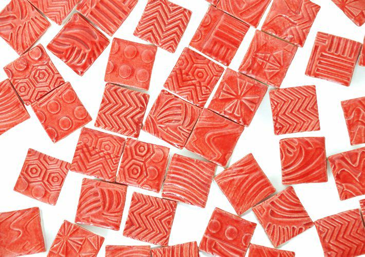 20角タイル<br>10個セット<br>SC-022-red