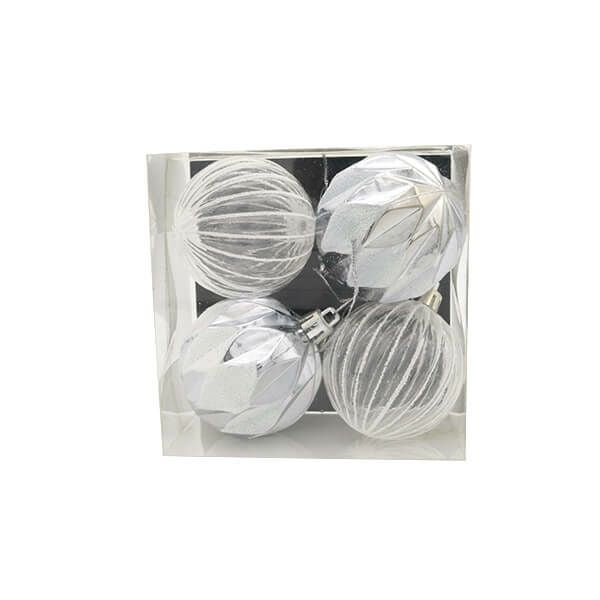 オーナメント　フロスティミックスボール60mm4P  COA-880