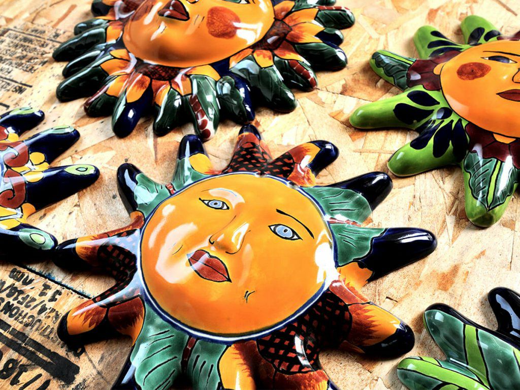 タラベラ焼 壁飾り<br>S-0002