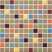 アートモザイク施釉25角