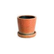 カラー グレーズド ポット  CH15-G527OR