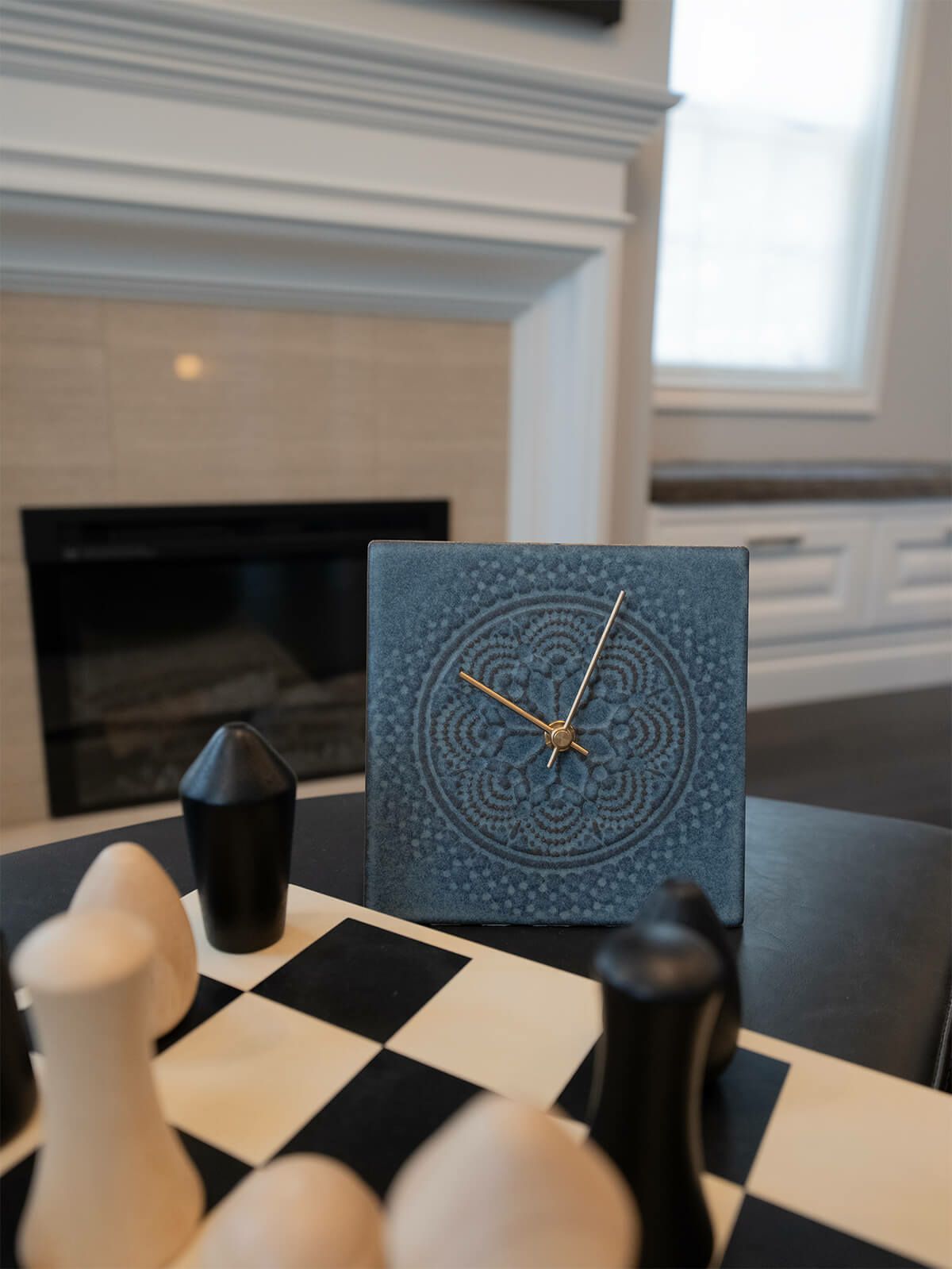 LACE TILE CLOCK  FOG-2RE グレー