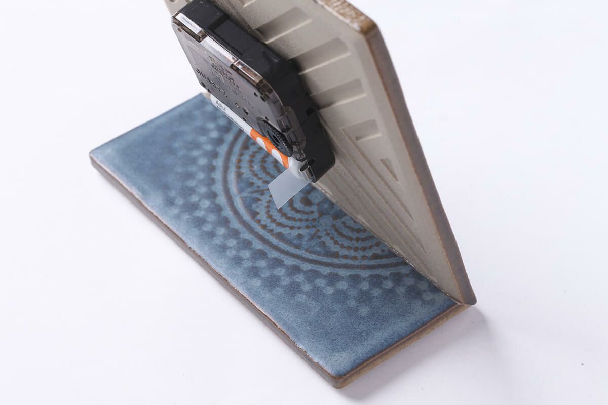 LACE TILE CLOCK  FOG-2RE グレー