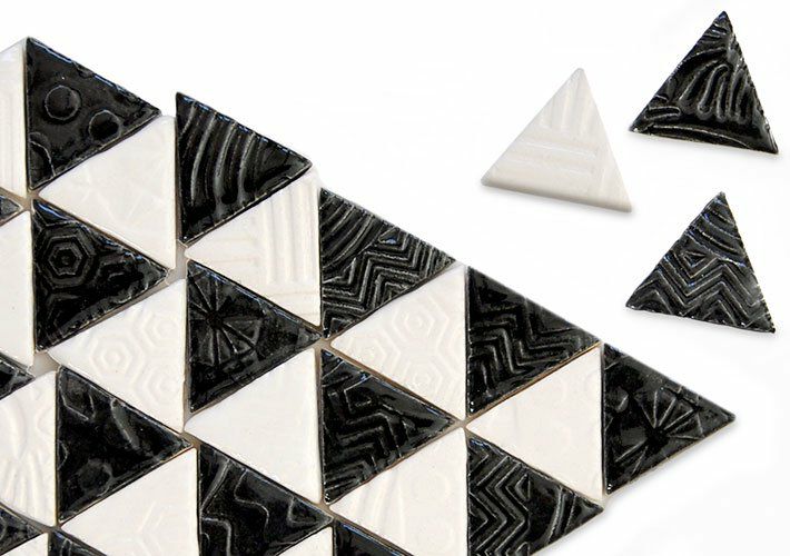 三角形タイル<br>10個セット<br>SC-020-white