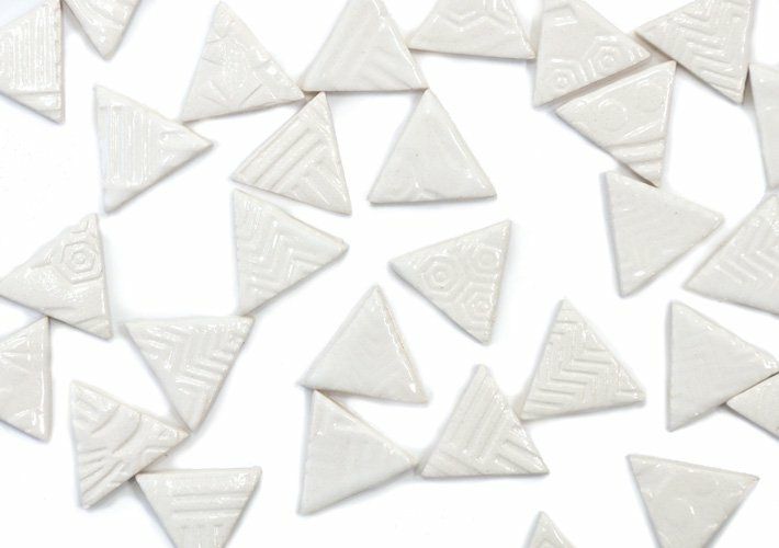 三角形タイル<br>10個セット<br>SC-020-white