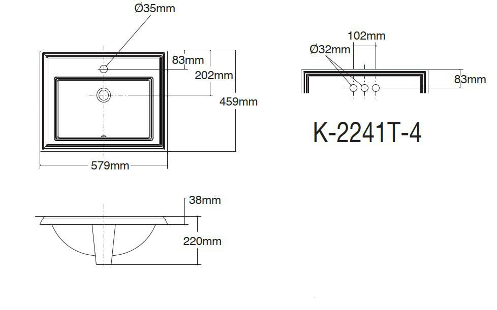 Memoirs Classic（メモワーズ クラシック）<br> 洗面用ボウル<br>K-2241-8-0