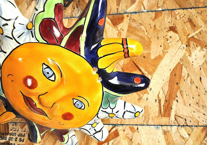 タラベラ焼 壁飾り<br>S-0009