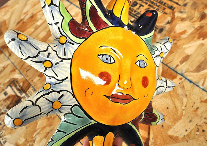 タラベラ焼 壁飾り<br>S-0009