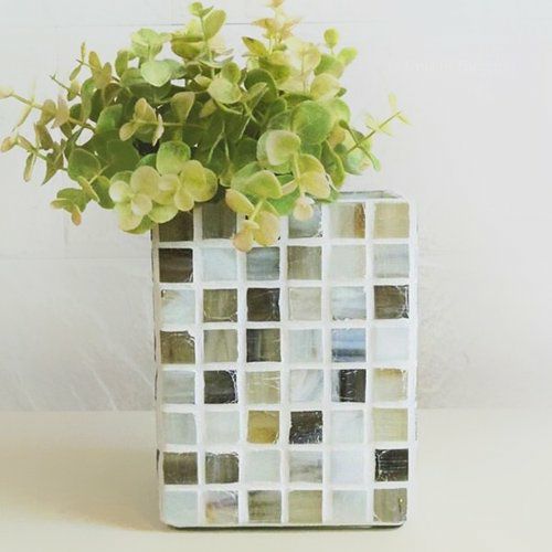 ［30%OFF］ガラスモザイクタイル・花器<br>TILECRAFT-016