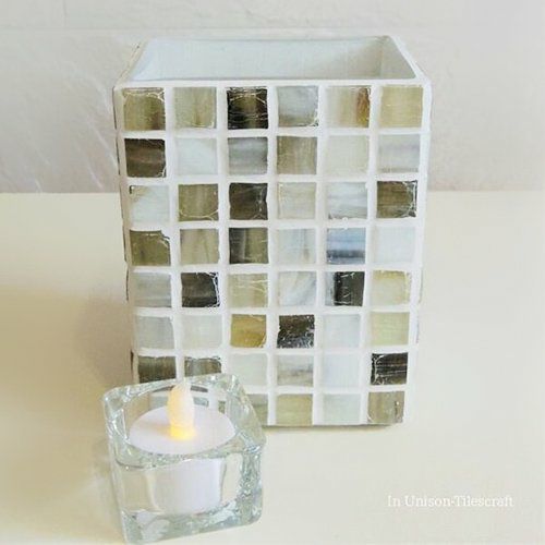 ［30%OFF］ガラスモザイクタイル・花器<br>TILECRAFT-016