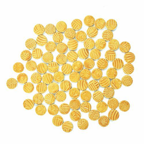 丸タイル<br>10個セット<br>SC-023-gold