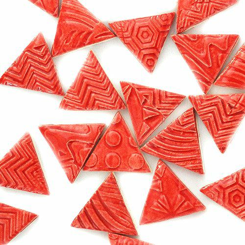三角形タイル<br>10個セット<br>SC-020-red