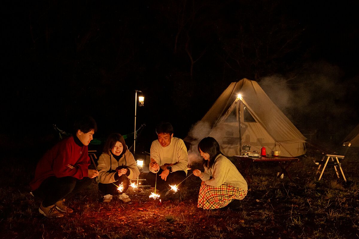 キャンピング花火  （手持ち花火 ススキ 8本入）