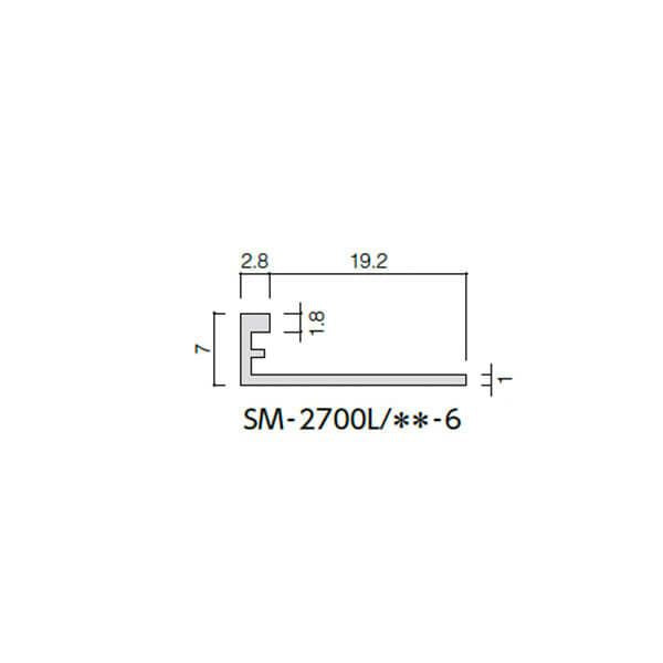 装飾見切り材（壁用）6L